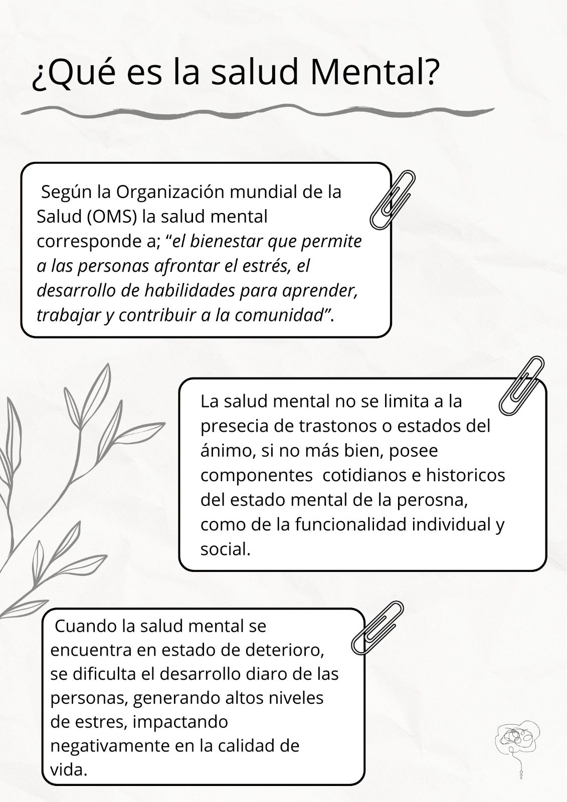 Infografía: ¿Qué es la salud mental?